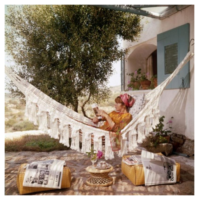 slim aarons bettina graziani estate stamped photographic print 1964 2020s 2654