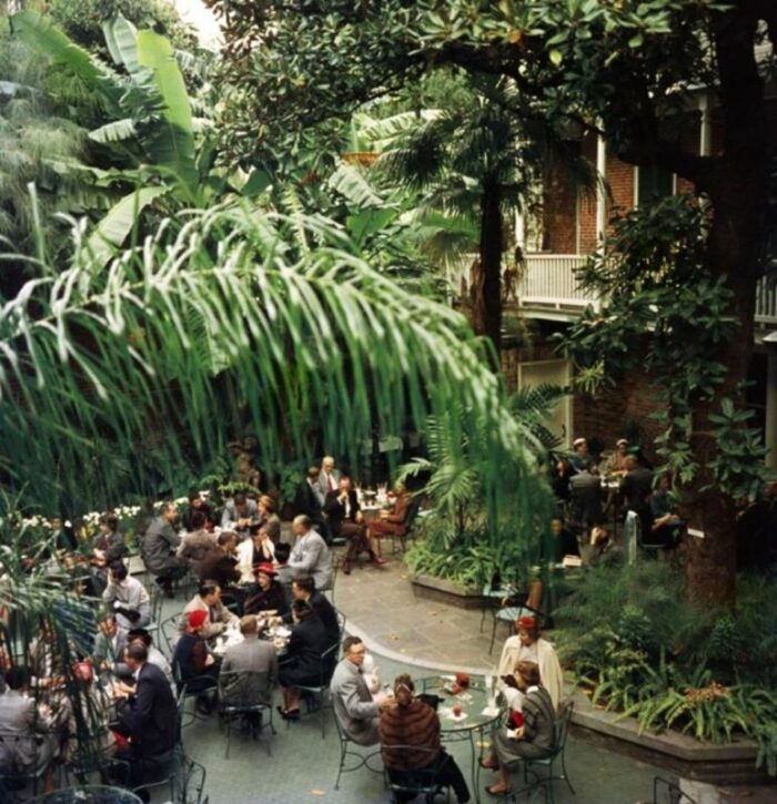 slim aarons brunch at brennans estate stamped photographic print 1960 2020s 0295