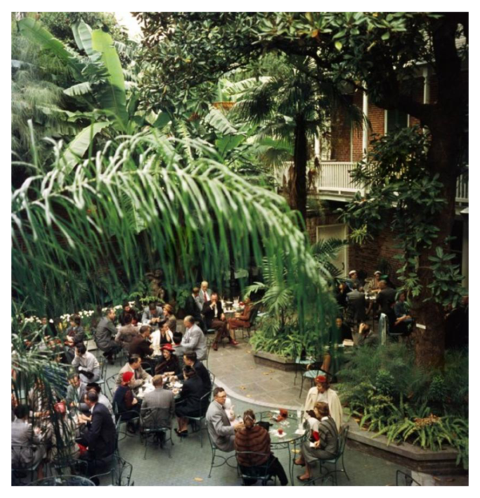 slim aarons brunch at brennans estate stamped photographic print 1960 2020s 2346