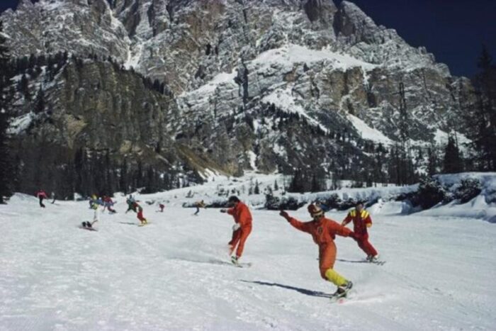 slim aarons cortina dampezzo estate stamped photographic print 1988 2020s 3923