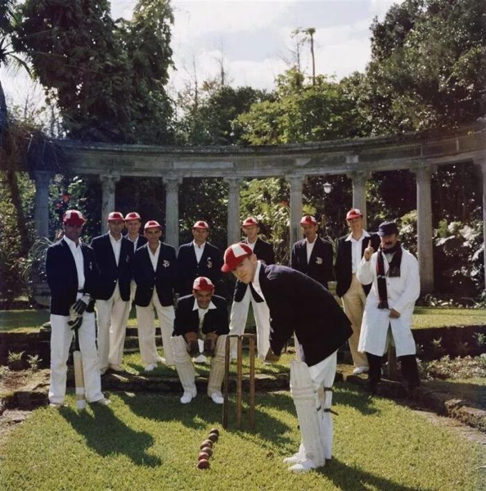 slim aarons dapper cricketers estate stamped photographic print 1957 2020s 5170 scaled