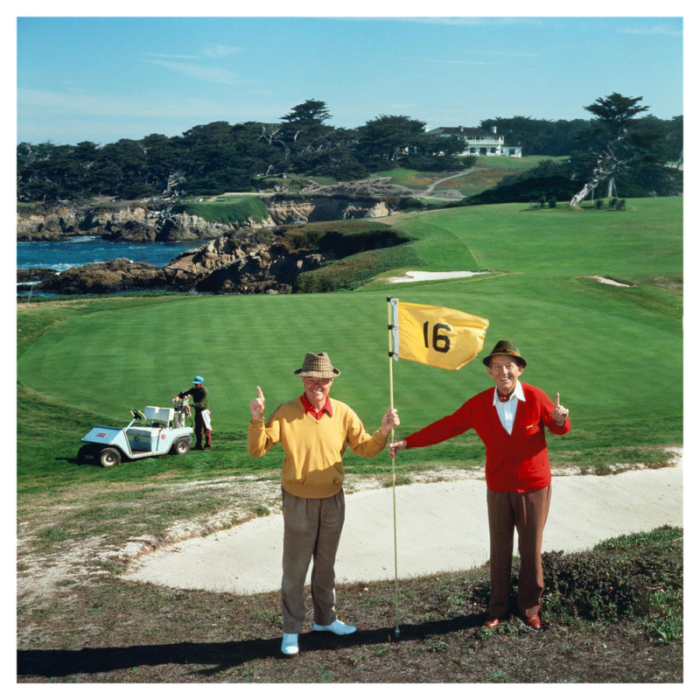 slim aarons golfing pals 1977 photographic print 5082