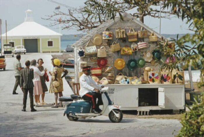 slim aarons harbour island estate stamped photographic print 1970 2020s 0729