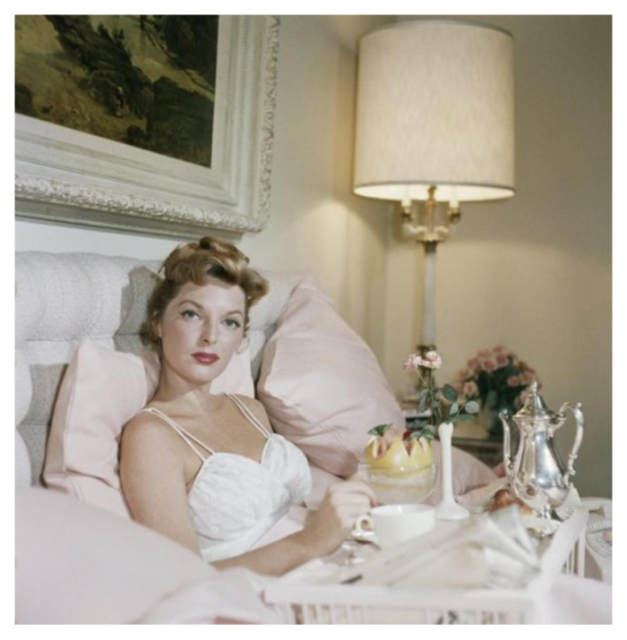 slim aarons julie london estate stamped photographic print 1957 2020s 8718