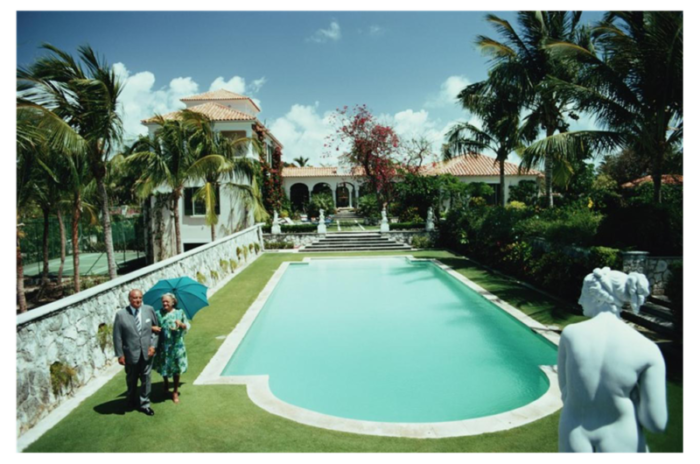 slim aarons lyford cay estate stamped photographic print 1974 2020s 0621