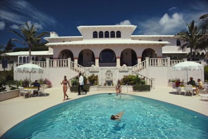 slim aarons mcmartin villa estate stamped photographic print 1977 2020s 7160