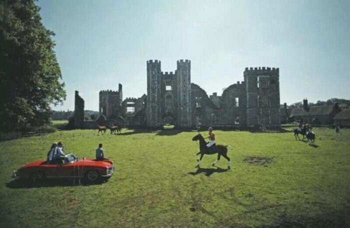 slim aarons polo at cowdray park estate stamped photographic print 1985 2020s 3713