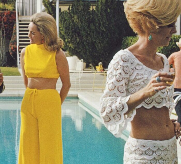 slim aarons poolside party 1970s 2020s estate print 4086