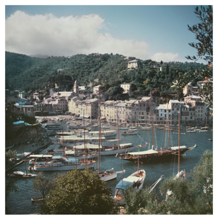 slim aarons portofino estate stamped photographic print 1955 2020s 5464