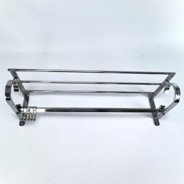 small art deco bauhaus coat rack in chrome 1930s 4