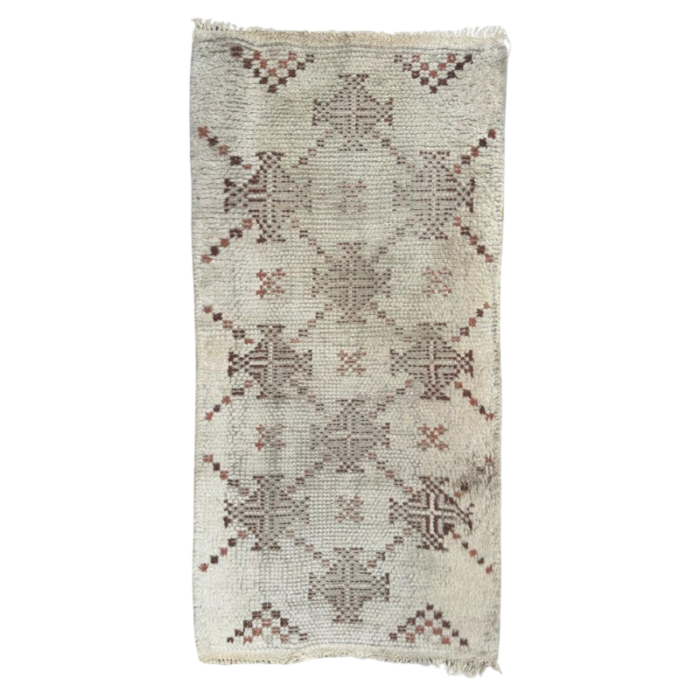 small moroccan distressed tribal rug 1940s 8027