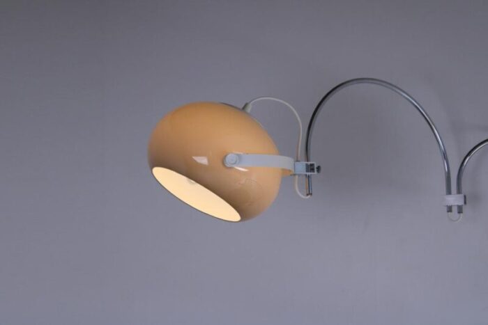 small swinging arm articulated arc wall lamp by anvia 1970s 8252