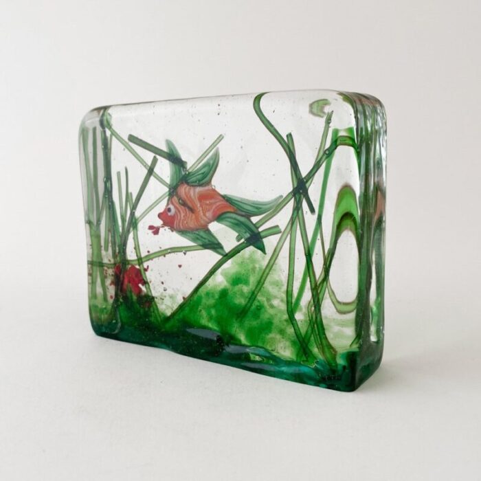 small vintage aureliano toso murano aquarium from barovier toso 1950 4