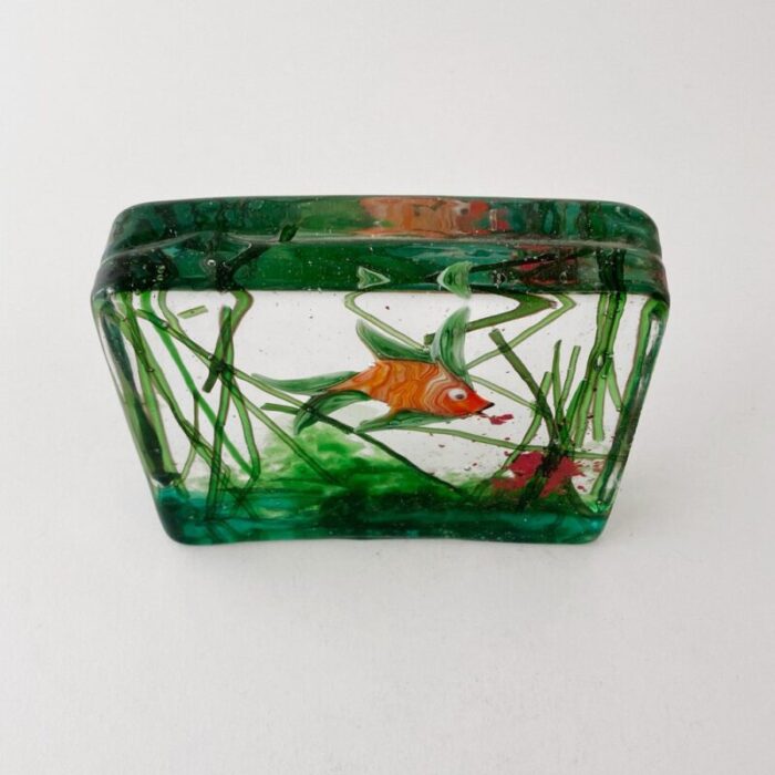 small vintage aureliano toso murano aquarium from barovier toso 1950 8