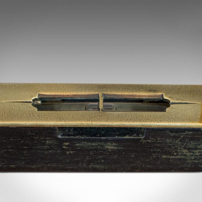 small vintage english rosewood and brass spirit level from e preston sons 1930s 9