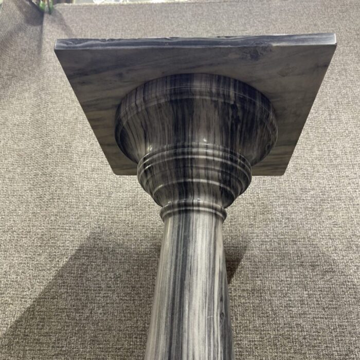 solid vintage rotating marble pedestal 1396