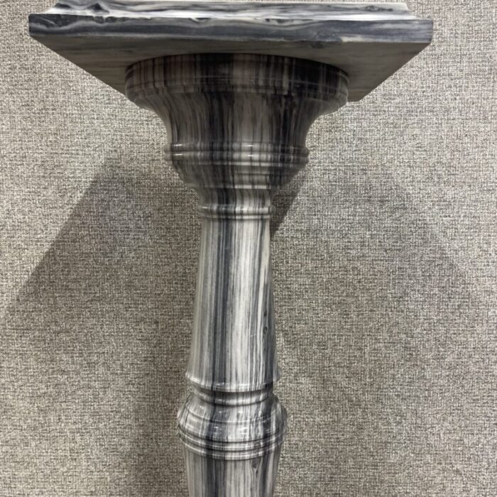 solid vintage rotating marble pedestal 3125