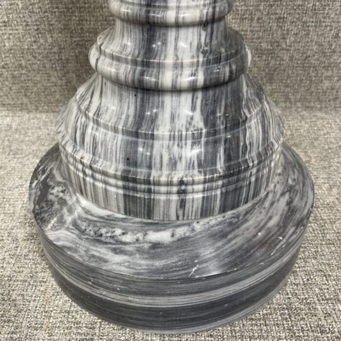 solid vintage rotating marble pedestal 6652