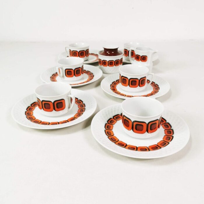 space age coffee and tea set from schirnding germany 1970s set of 15 1