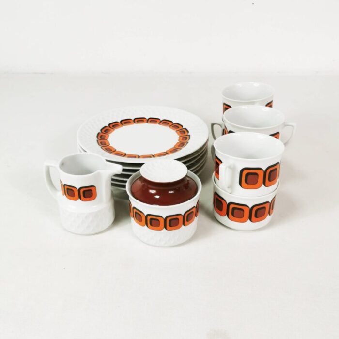 space age coffee and tea set from schirnding germany 1970s set of 15 12