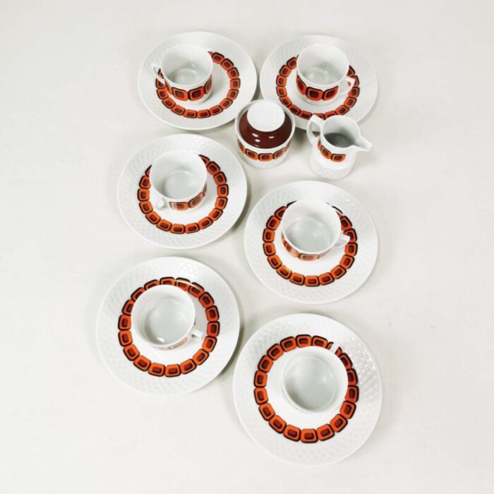 space age coffee and tea set from schirnding germany 1970s set of 15 2