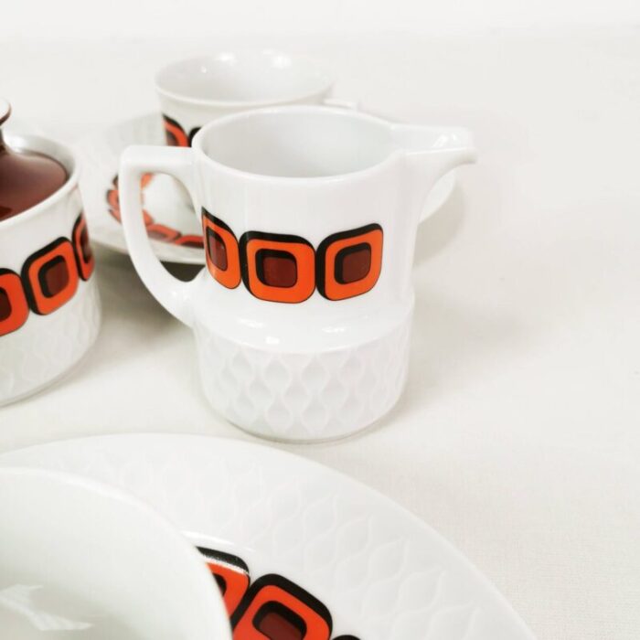 space age coffee and tea set from schirnding germany 1970s set of 15 8