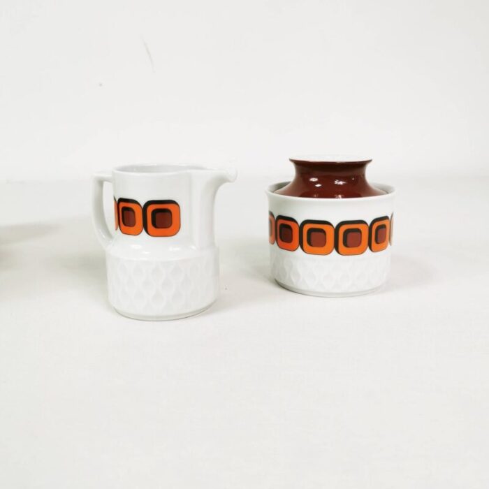 space age coffee and tea set from schirnding germany 1970s set of 15 9