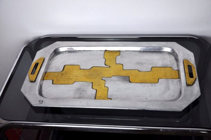 spanish brutalist tray by david marshall 1980s 1