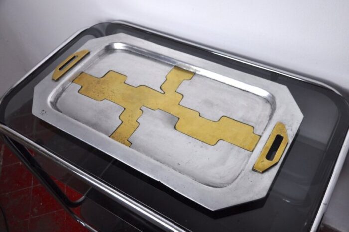 spanish brutalist tray by david marshall 1980s 3