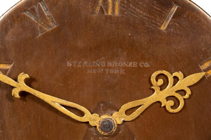 sterling bronze company mantle clock 0497