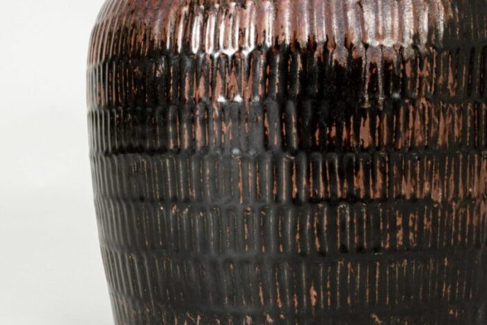 stoneware floor vase by stig lindberg for gustavsberg 1960s 5