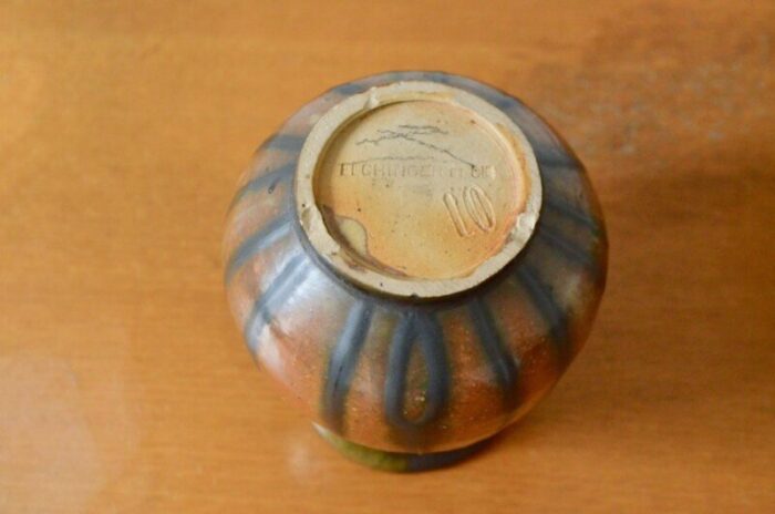 stoneware vase by fermand elchinger 1960s 8