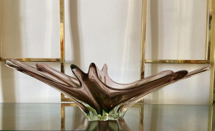 submerged murano glass centerpiece attributed to flavio poli 1960s 3