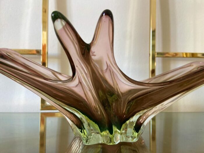 submerged murano glass centerpiece attributed to flavio poli 1960s 4