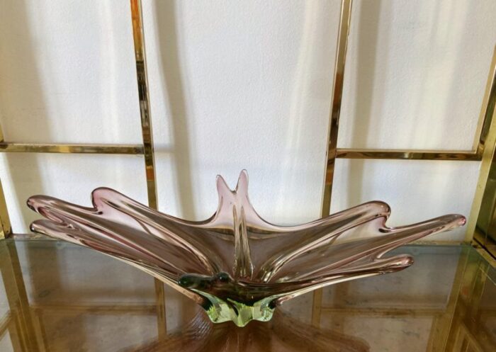 submerged murano glass centerpiece attributed to flavio poli 1960s 6