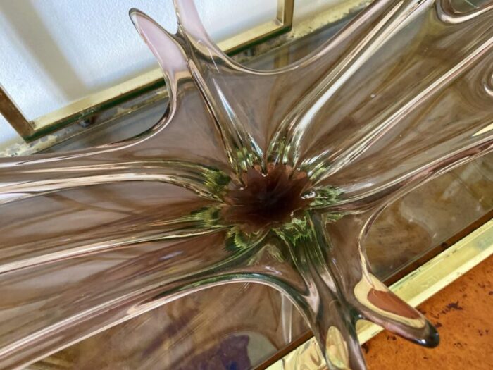 submerged murano glass centerpiece attributed to flavio poli 1960s 8