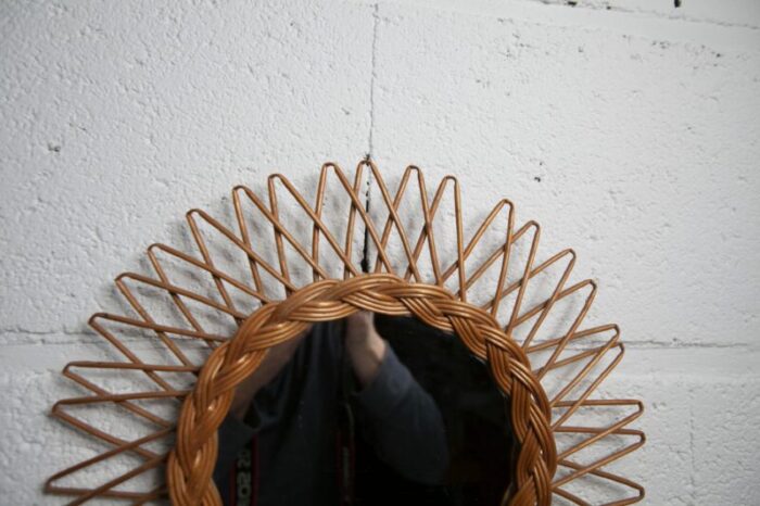 sun rattan mirror 1960 3130