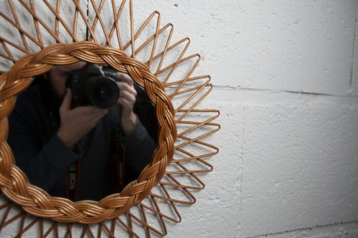 sun rattan mirror 1960 6070