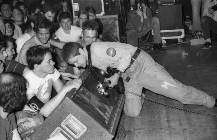 suzan carson throbbing gristle in culver city 1981 silver gelatin fibre print 9175