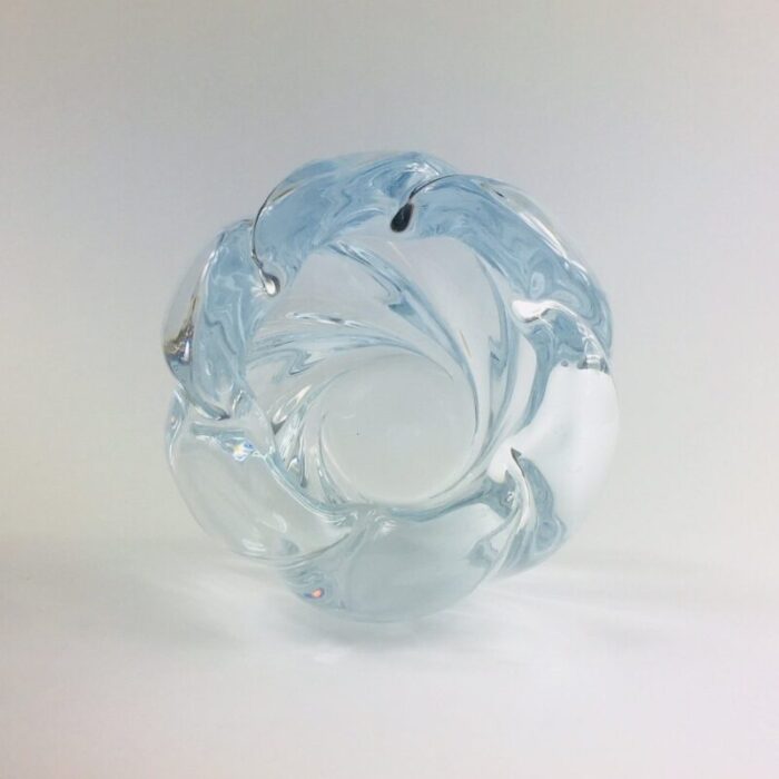 swedish art glass vase by edvin ohrstrom for orrefors 1980s 3