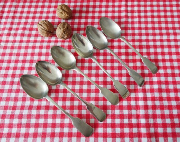 tablespoon in silver plated set of 6 17