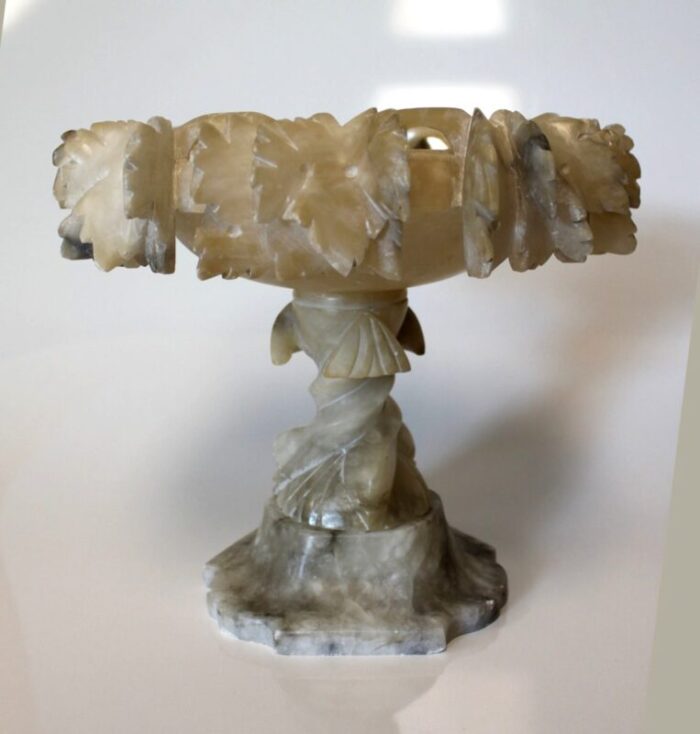 tazza centerpiece in alabaster italy 19th century 10