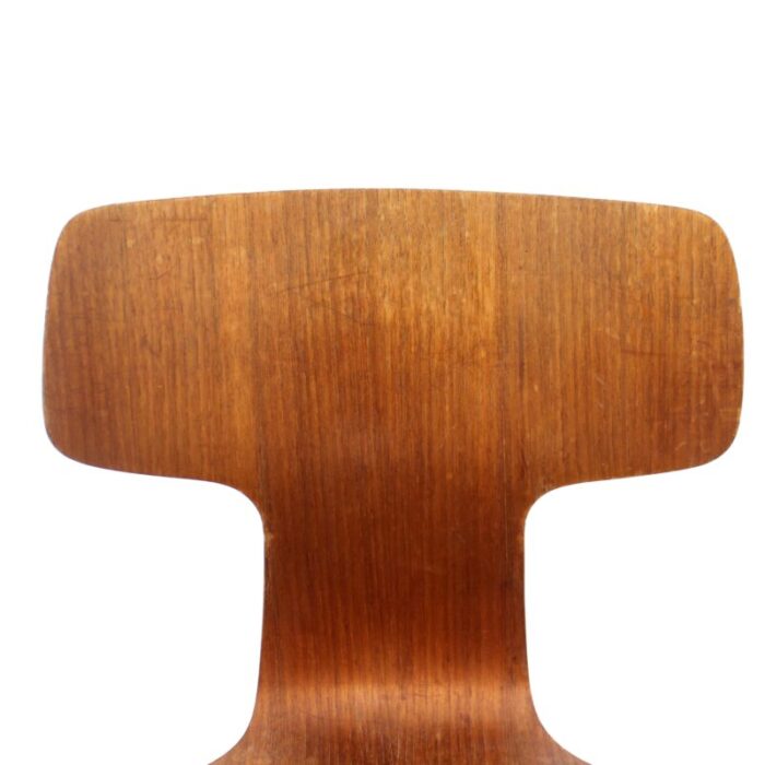 teak swivel desk t chair model 3113 by arne jacobsen for fritz hansen 1963 5882