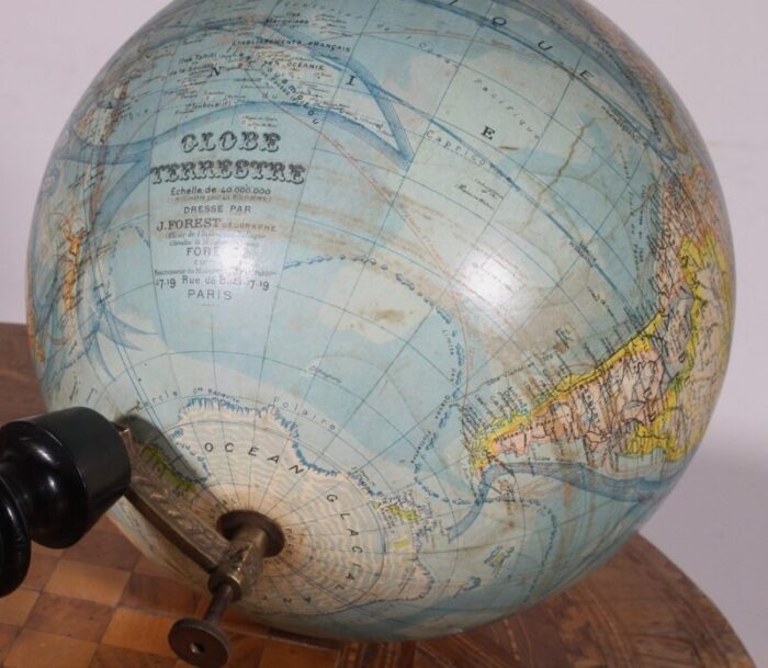 terrestrial globe by j forest paris 6