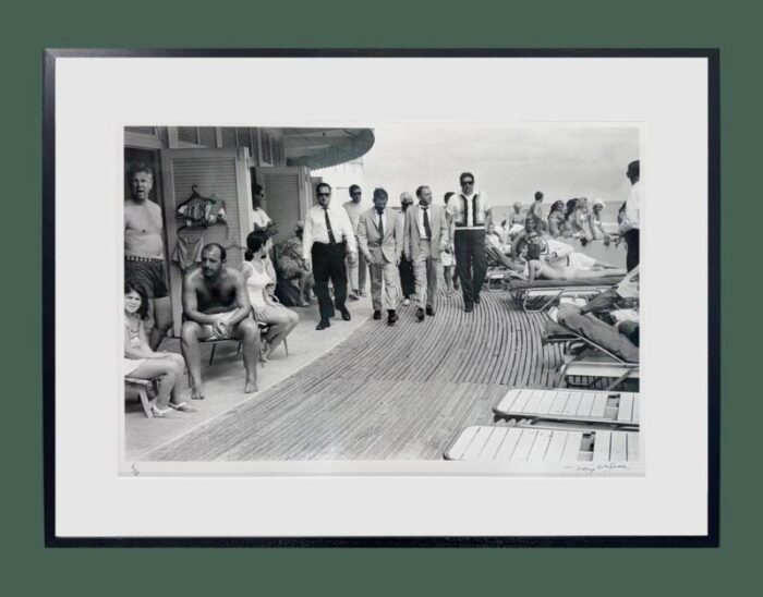 terry oneill frank sinatra in miami 1968 signed framed print 5726