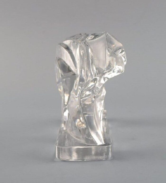 tiger in clear art glass by georges chevalier for baccarat 1925 6