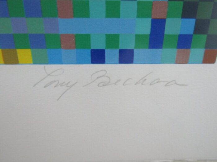 tony bechara puerto rico pyramid 1980 serigraph 201250 framed 7336