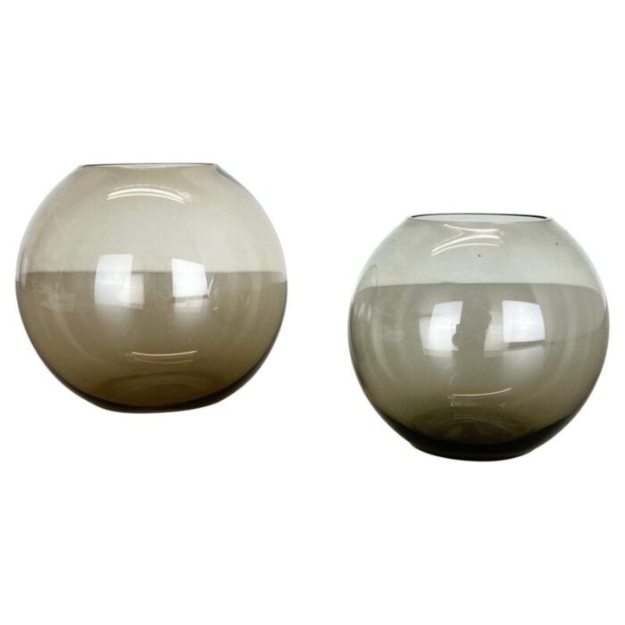 turmalin ball vases by wilhelm wagenfeld for wmf germany 1960s set of 2 1