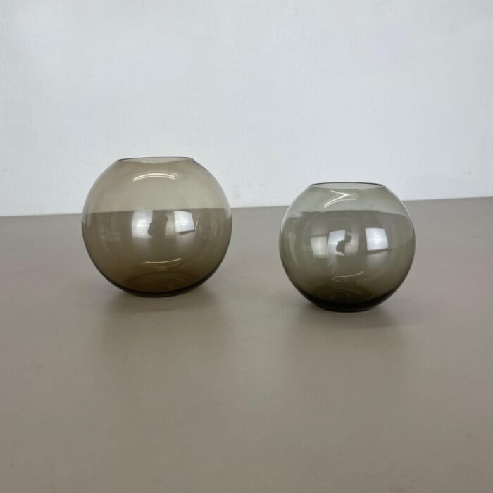 turmalin ball vases by wilhelm wagenfeld for wmf germany 1960s set of 2 2