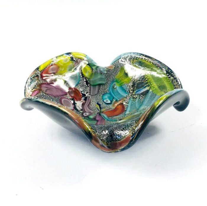 tutti frutti murano glass bowl by dino martens italy 1950s 4